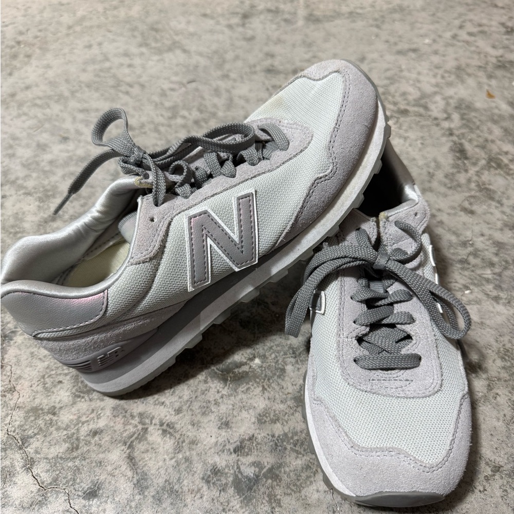 New Balance Light Gray Athletic Shoes